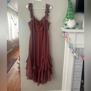 Birdy Grey Ginny Chiffon Dress Rosewood XXL Bridesmaid